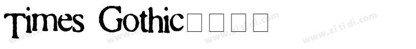 Times Gothic字体转换